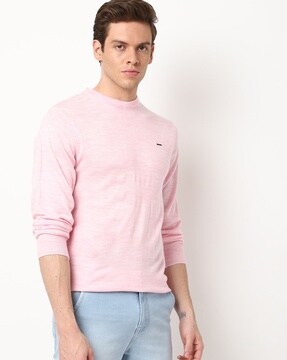 Slim Fit Turtleneck Pullover with Ribbed Hem