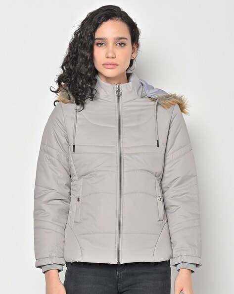 Grey clearance quilted jacket