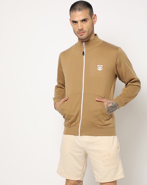 Beige discount track jacket