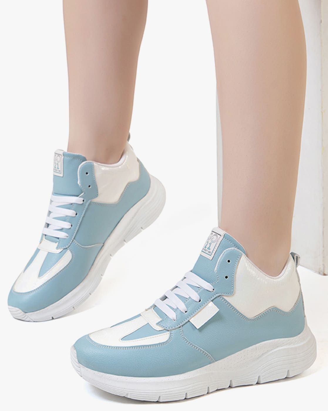 Buy Sky Blue Sneakers for Women by GO21 Online