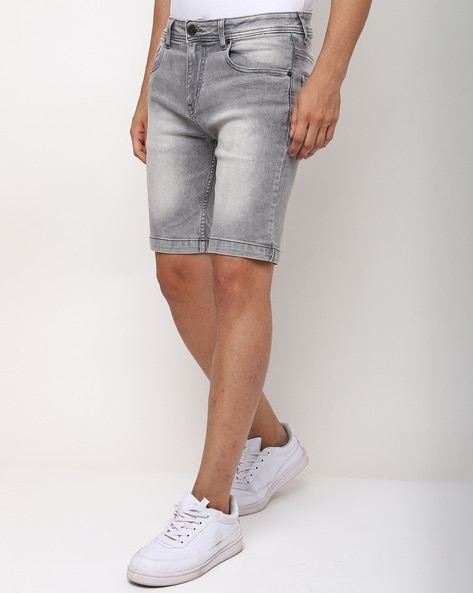 Grey Low Rise Shorts