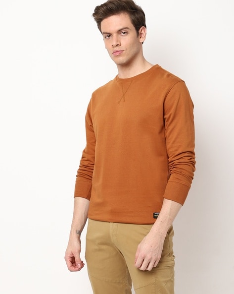 Crew Neck Long-Sleeve Sweatshirt