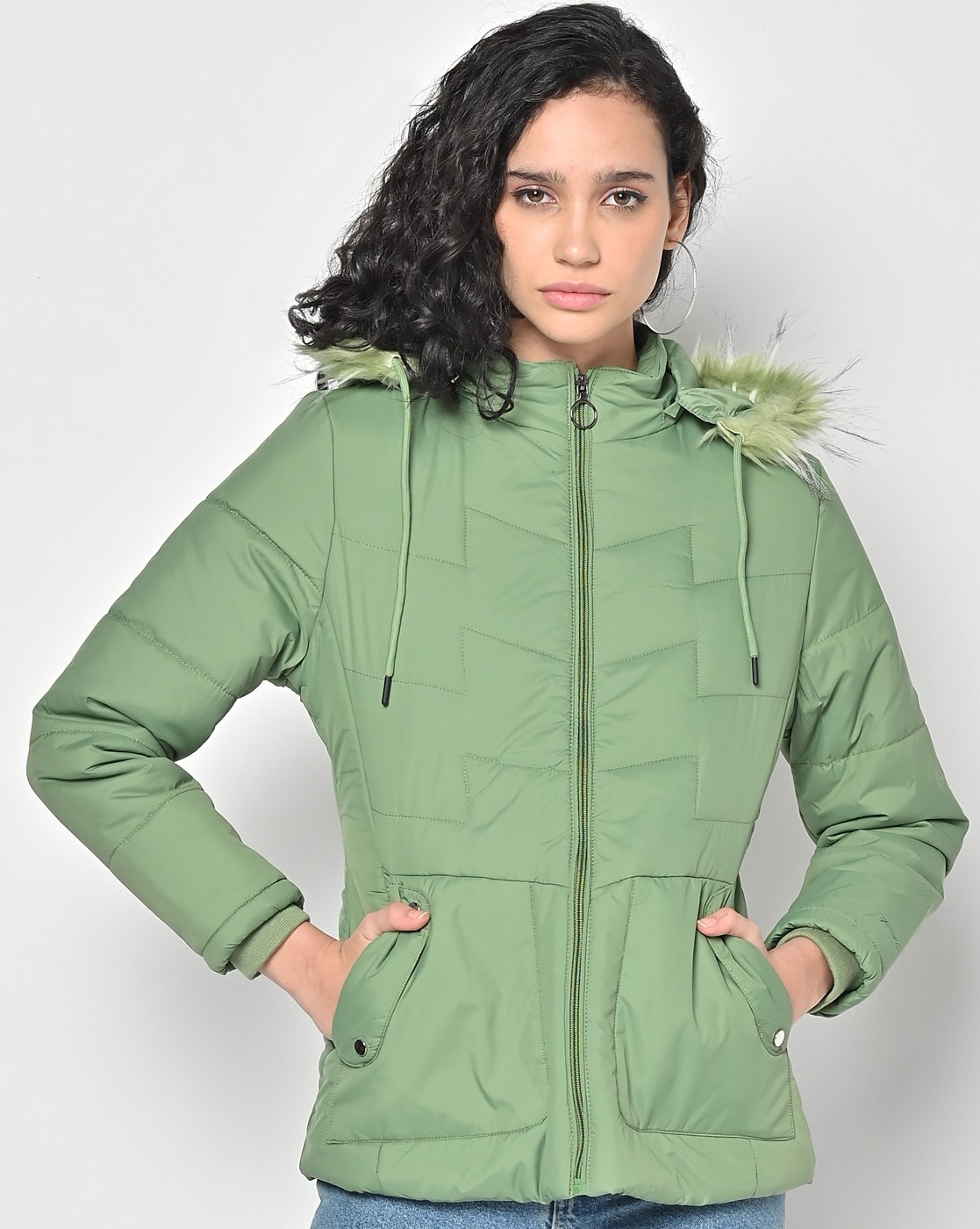 Buy Light Green Jackets & Coats for Men by Fort Collins Online | Ajio.com