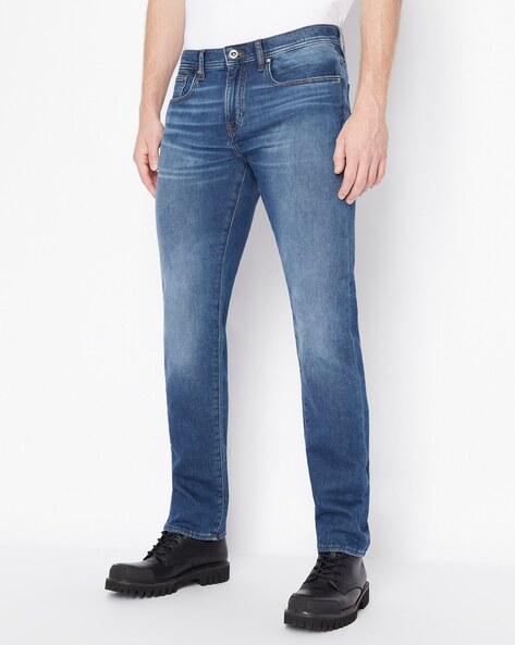 Armani tapered shop fit jeans