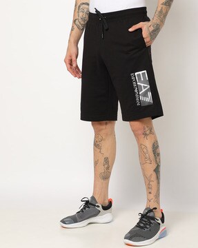 Buy Black Shorts & 3/4ths for Men by EA7 Emporio Armani Online 