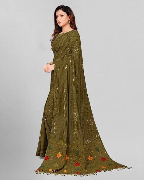 saree ka plazo suit