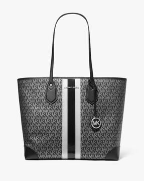 Buy Michael Kors Voyager Medium Logo Tote Bag | Grey Color Women | AJIO LUXE