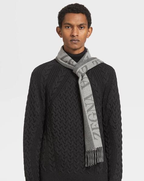 Buy Grey Scarves for Men by Zegna Online