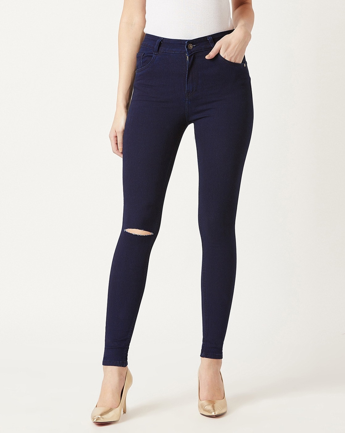 Buy Kraus Jeans Women Mid Rise Skinny Fit Cotton Jeans - Jeans for Women  27471566 | Myntra