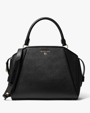 Michael Kors Women's Edith Large Saffiano Leather Tote Bag - Black - Totes