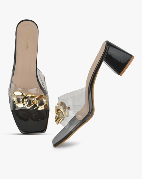 Versace - Gold Black Strappy Heels with Pink and Gold Accents - IT 38 –  LUXHAVE
