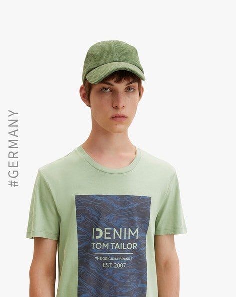 Buy Green Tom Tailor for Online Tshirts Men by