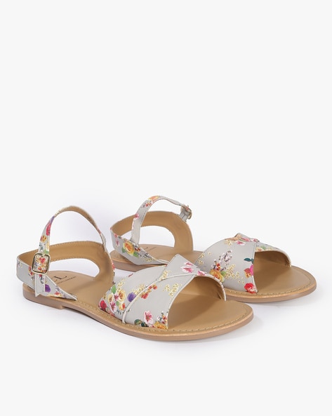 Buy Women Floral Print Toe-Ring Sandals Online at Best Prices in India -  JioMart.