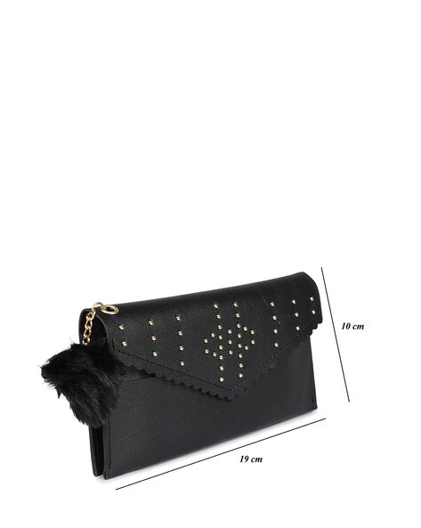 Party Plain Black PU Clutch Bag at Rs 500 in New Delhi | ID: 24220499288