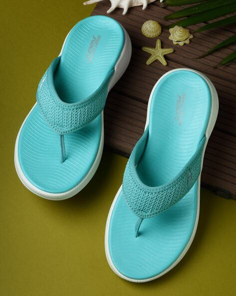 Turquoise discount flip flops