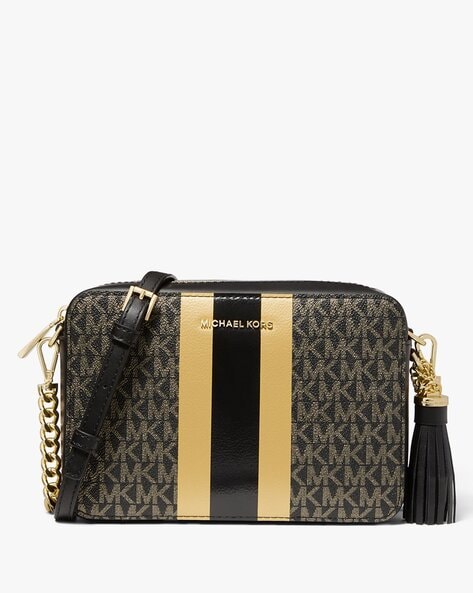 Ginny medium logo crossbody michael kors hot sale