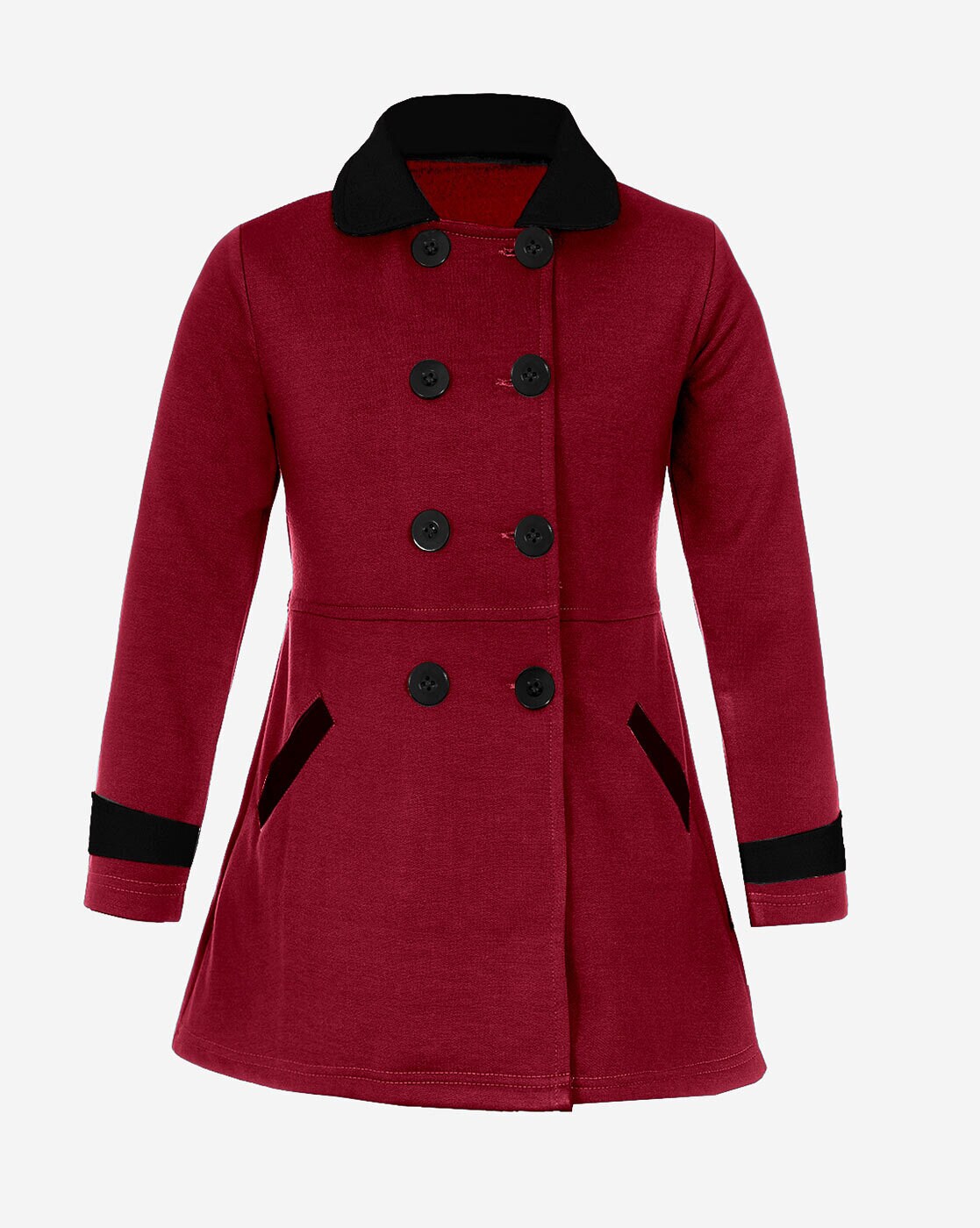 Girls hot sale maroon coat