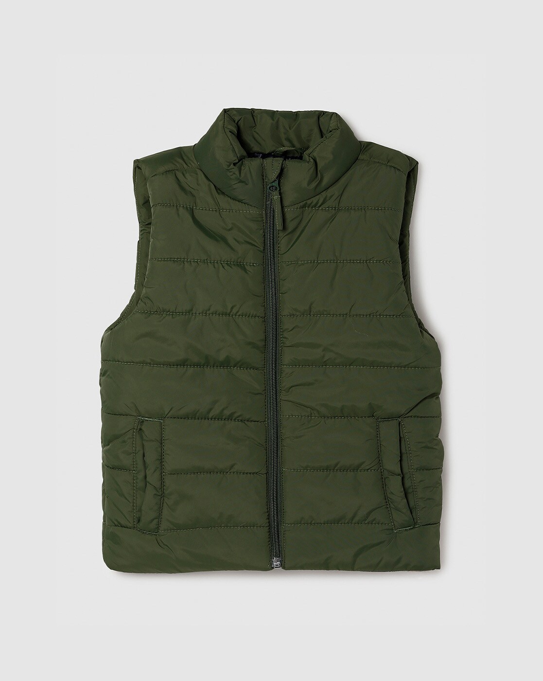 green vest puffer