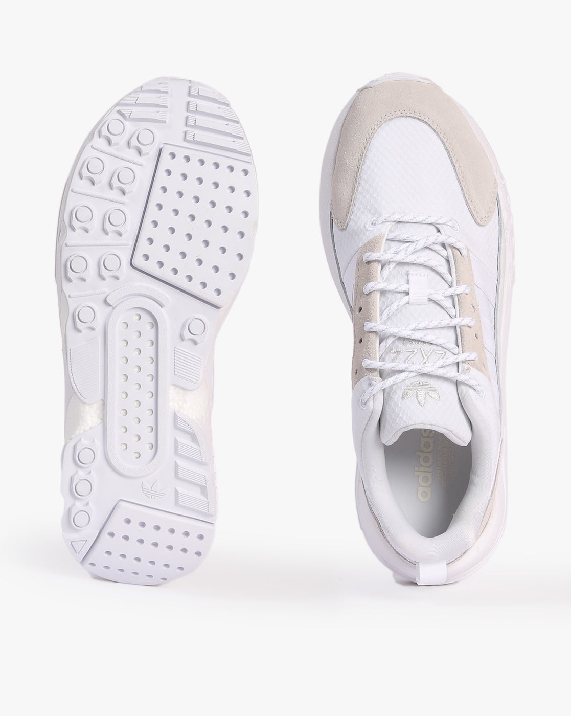Buy Adidas Originals ZX 22 Boost Lace-Up Shoes | White Color Men
