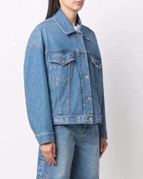 Denim jacket store for women ajio