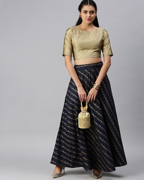 Buy Gold Silk Embroidery Round Sequin Hand Blouse For Women by Priyanka  Raajiv Online at Aza Fashions.