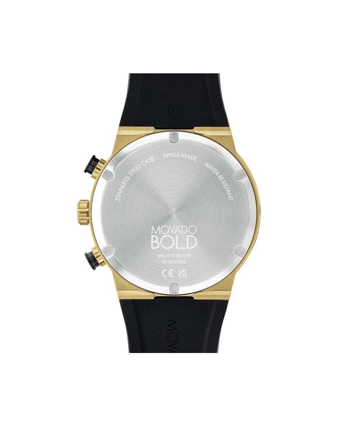 Movado Bold Evolution Black Dial Leather Strap Men's Watch 3600758