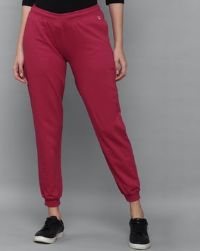 Women Cargo Joggers with Semi-Elasticated Waist