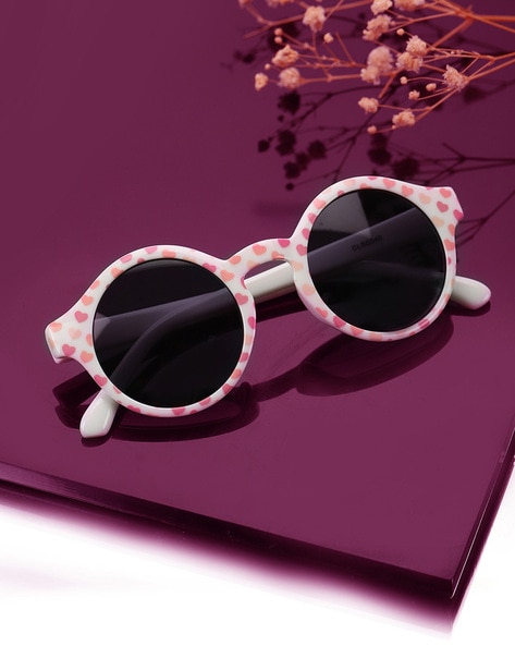 Girls' Scalloped Heart Sunglasses - Cat & Jack™ Pink : Target