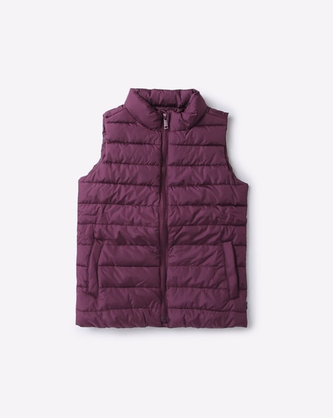 Buy Red Puffer Vest Jacket for Men