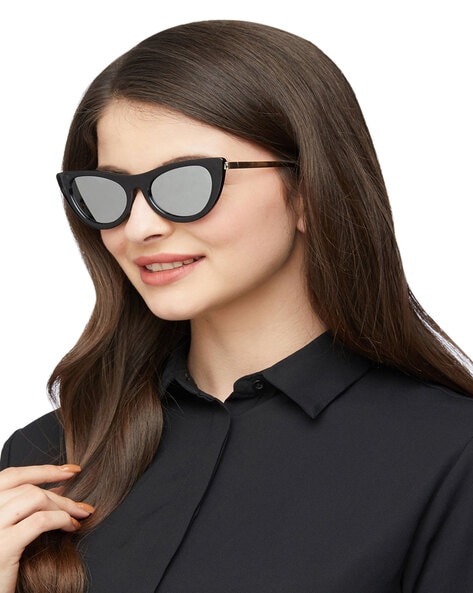 Black Oval cat-eye acetate sunglasses | Celine Eyewear | MATCHES UK