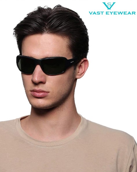Vast UV Protection Sports Sunglasses For Men (Black, FS)