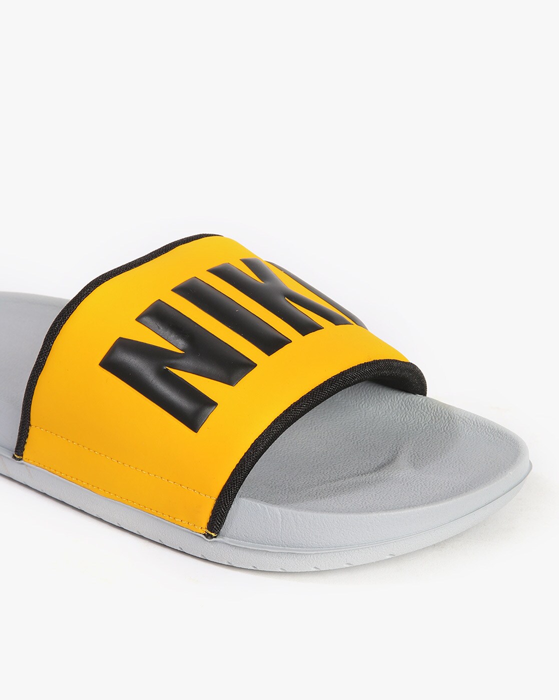 Yellow and black nike slides new arrivals