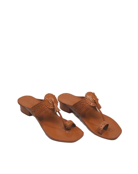 Womens Orange Designer Sandals | Flannels