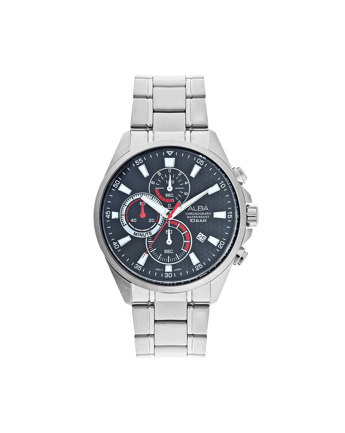 Alba chronograph water on sale resist 10 bar