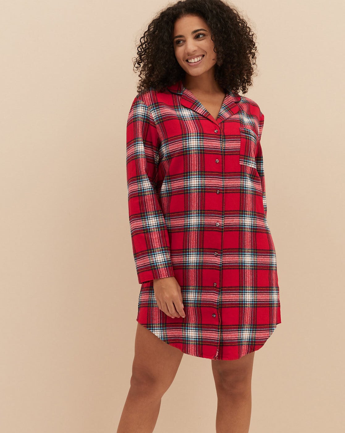 Stylish Checks Night Shirt For Ladies at Rs.1499/Piece in mumbai offer by  Skinvalue