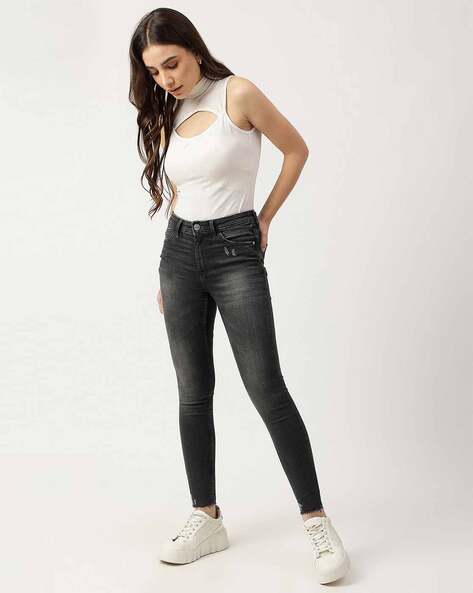 Buy Grey Jeans & Jeggings for Women by Marks & Spencer Online