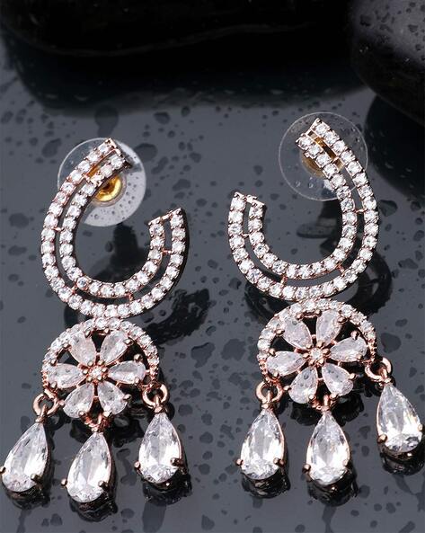 Vintage Geometric Shape Drop Dangle Earrings Rhinestone Boho - Temu