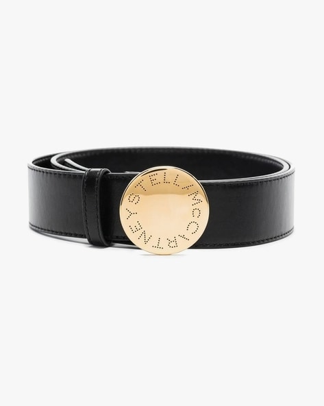 Stella McCartney Beige and Black Logo Belt Stella McCartney