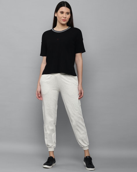 Allen Solly Cream T-shirt and Track Pants