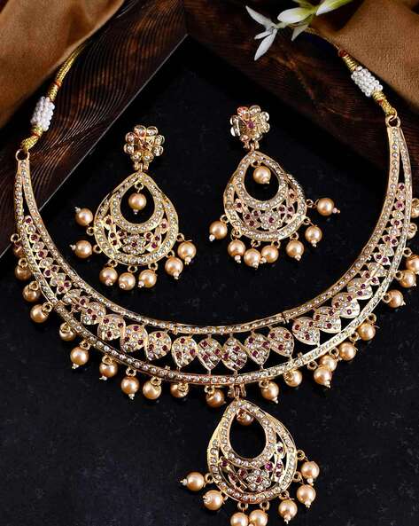 Buy Gold-Toned FashionJewellerySets for Women by Silvermerc