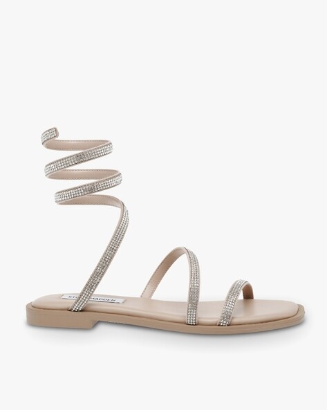 Buy Tan Flat Sandals for Women by STEVE MADDEN Online | Ajio.com