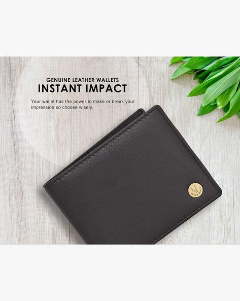 Buy online Black Leather Wallet from Wallets and Bags for Men by