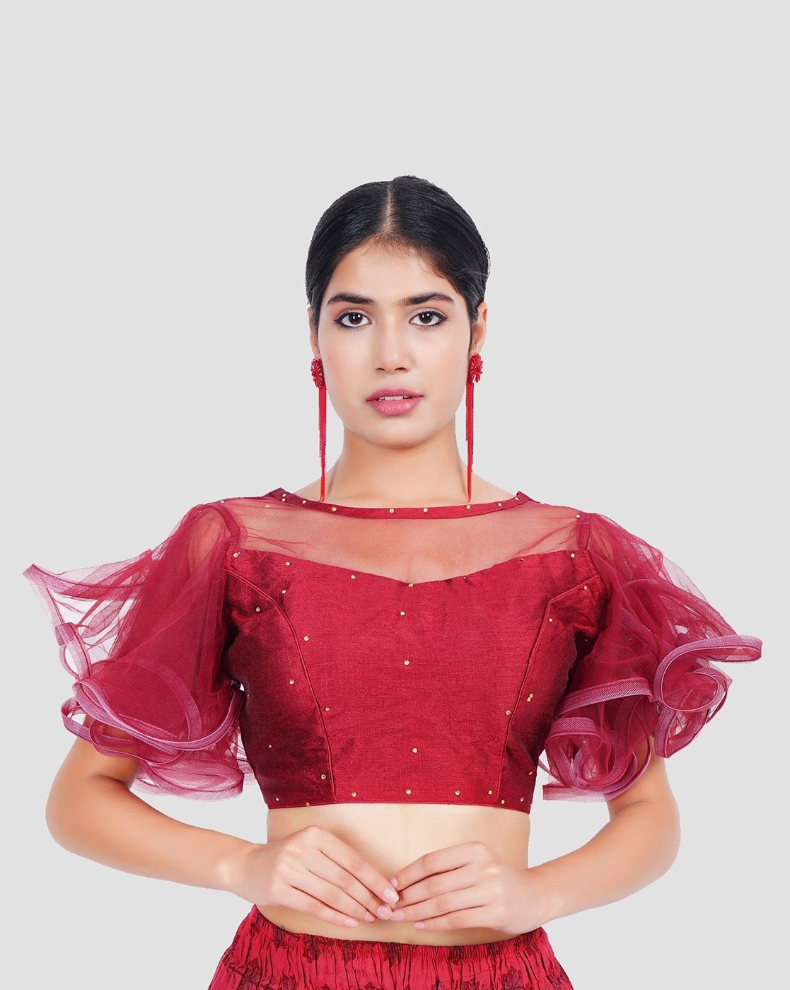 Apolina｜meera blouse almond APOLINA MEERA BLOUSE (almond) - SEN_TO_SENCE