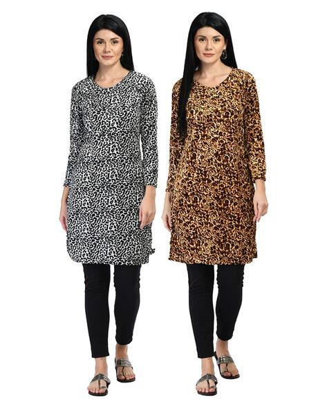 Buy Multicoloured Kurtis & Tunics for Women by INDIWEAVES Online 