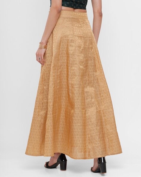 Gold skirts with clearance pockets