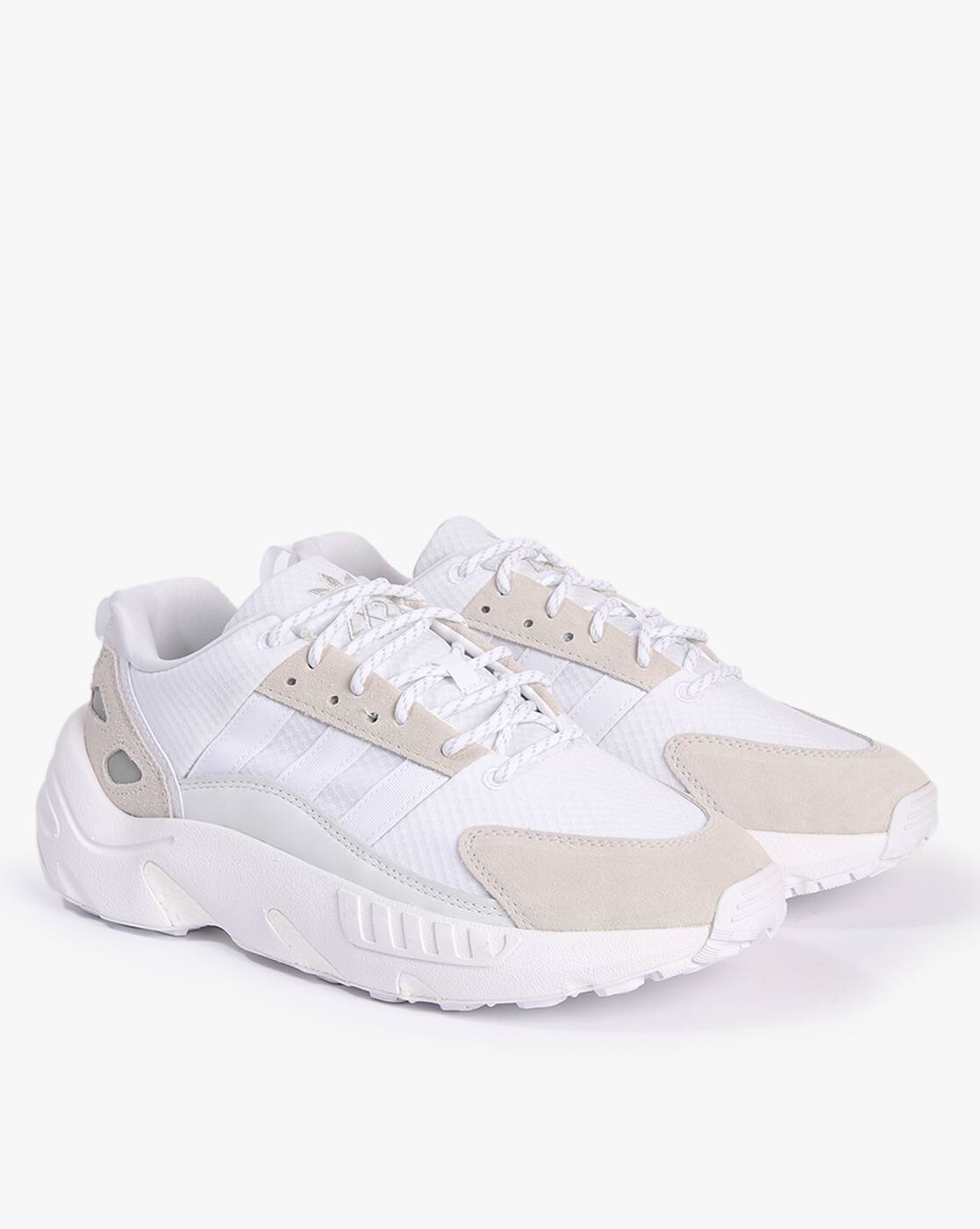 Buy Adidas Originals ZX 22 Boost Lace-Up Shoes | White Color Men
