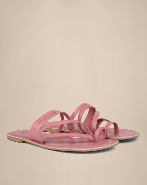 Acai Toe-Ring Multi-Strap Flat Sandals
