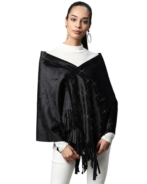 Embellished Stole with Fringes Price in India