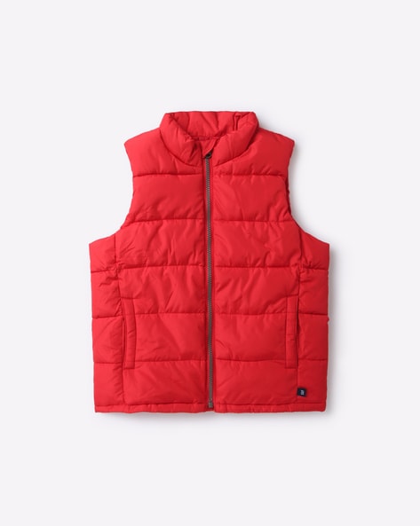 Zip Front Puffer Vest Jacket