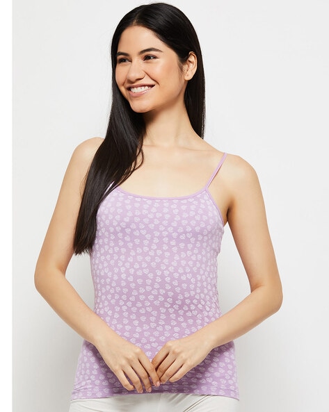 Buy max Heart Print Scoop-Neck Strappy Camisole at Redfynd